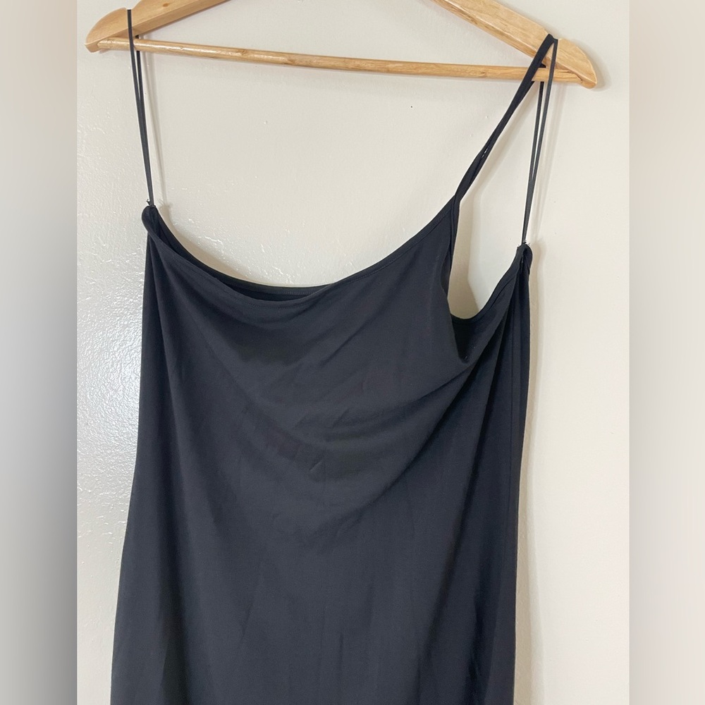 Reformation Women’s Black One shoulder strap asymmetrical Dress - Picture 4 of 11
